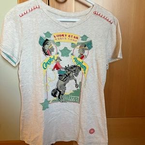 Double D Ranch, Size M Cowgirl Reunion tee with embroidery